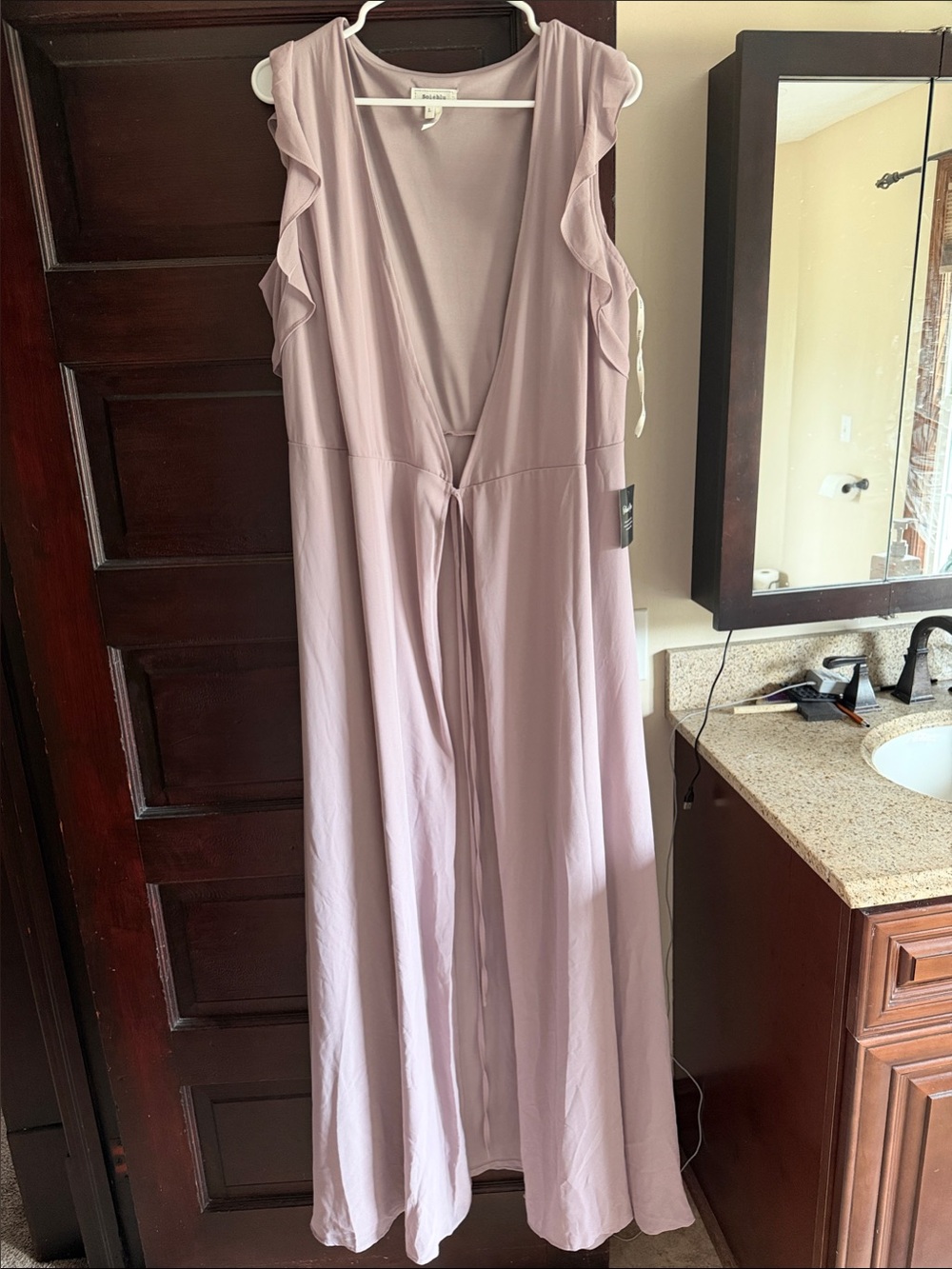 Soieblu Sleeveless Maxi Dress in Dusty Lilac